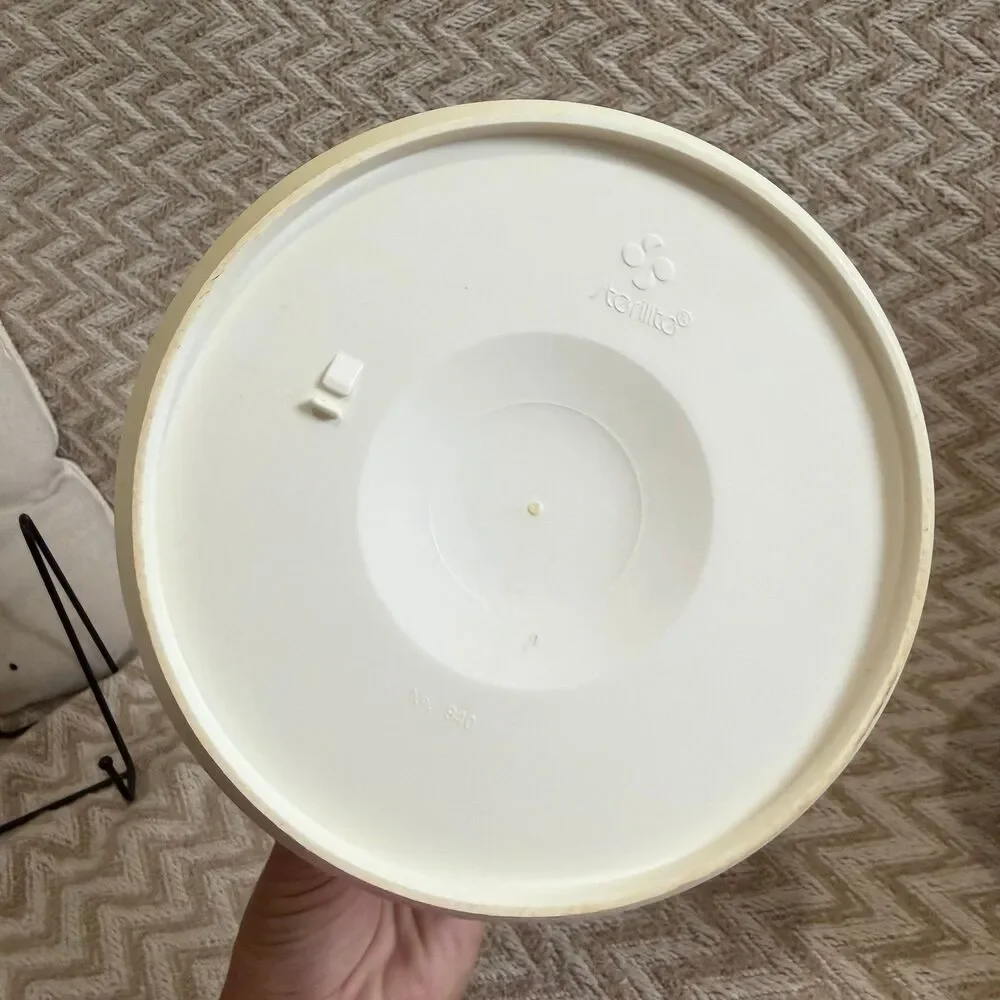 Vintage Sterilite Spice Of Life Canister Set of 2 Kitchen Storage Lids Nesting